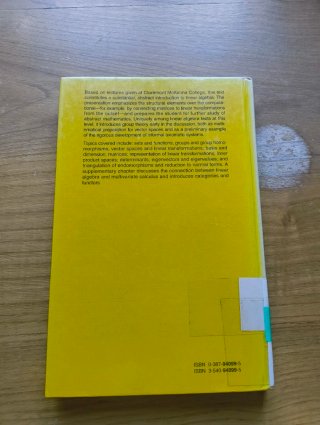 Linear Algebra (Undergraduate Texts in Mathemat...