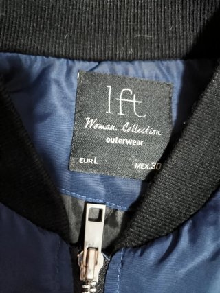 Chaqueta Bomber Azul