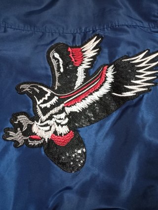 Chaqueta Bomber Azul