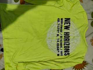 Camiseta niño manga larga amarilla New Horizons