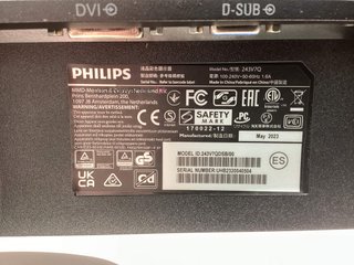 monitor led philips 243v7qdsb/00