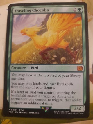 Carta Magic Traveling Chocobo FFVII 3/2