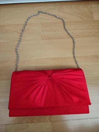 Bolso Clutch Rojo Vintage Nuevo