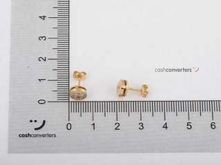 pendientes oro 18k con piedra con circonita