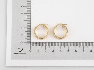 argollas oro 18k