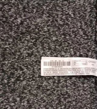 Vestido Oysho Punto Largo Gris Talla Única