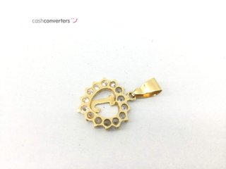 colgante oro 18k con piedra con circonita