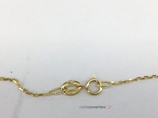 collar oro 18k con piedra con diamante de laboratorio 19.5cm