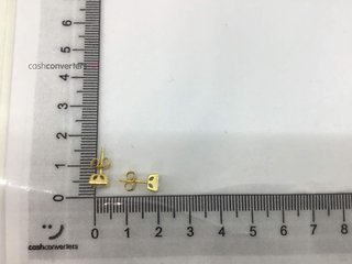pendientes oro 18k con piedra con diamante de laboratorio