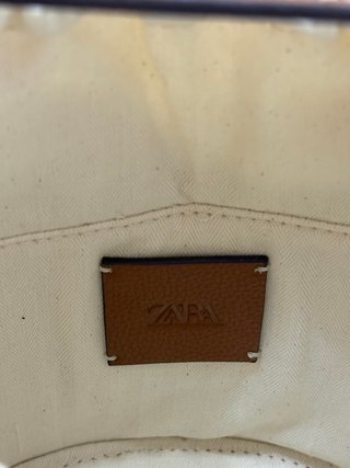 Bolso Zara Marrón Piel