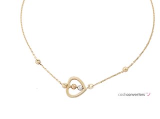 pulsera oro 18k con piedra con circonita