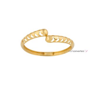 anillo oro 18k con circonita