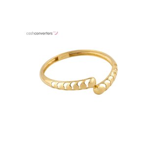 anillo oro 18k con circonita