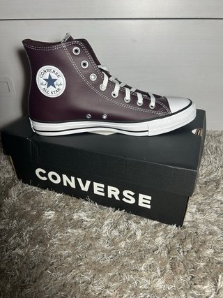Converse CTAS HI Burdeos/Blanco Talla 42.5 UNISEX
