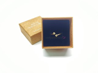 anillo oro 18k con circonita