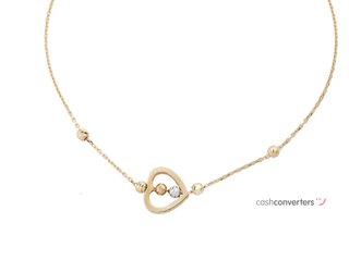 pulsera oro 18k con piedra con circonita