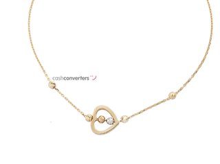 pulsera oro 18k con piedra con circonita