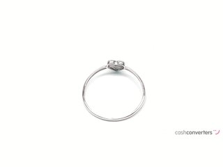 anillo oro 18k con circonita