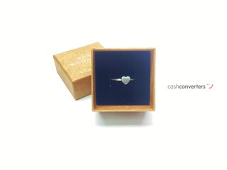 anillo oro 18k con circonita