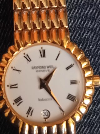 Relógio vintege RAYMOND WEIL  NABUCCO playted gold