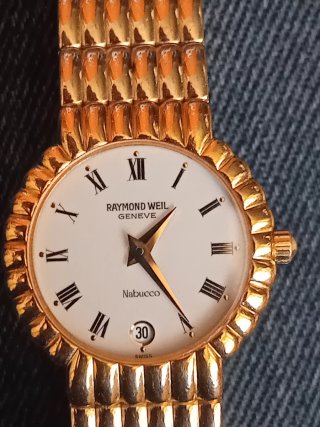 Relógio vintege RAYMOND WEIL  NABUCCO playted gold