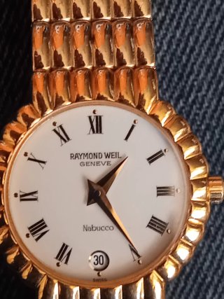 Relógio vintege RAYMOND WEIL  NABUCCO playted gold