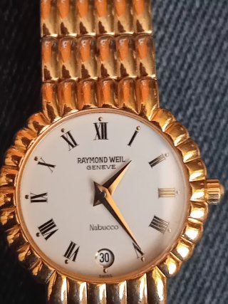 Relógio vintege RAYMOND WEIL  NABUCCO playted gold