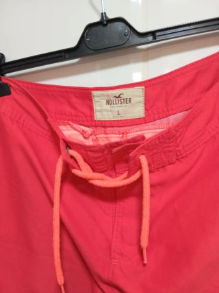 Bañador Hollister Talla L Rojo y Naranja