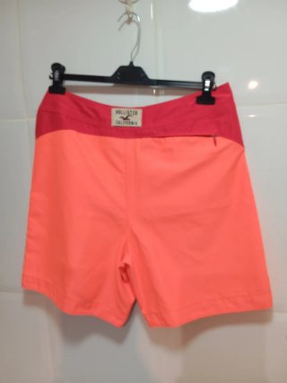 Bañador Hollister Talla L Rojo y Naranja