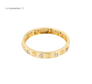 anillo oro 18k con piedra con circonita