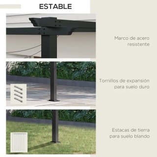 Pérgola de pared