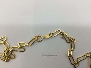 cadena oro 18k con circonita 23cm