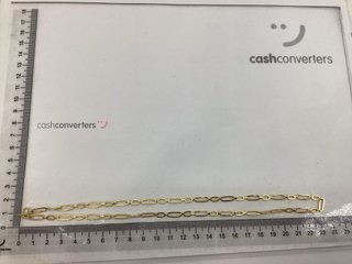 cadena oro 18k con circonita 23cm