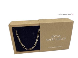 cadena oro 18k con circonita 23cm
