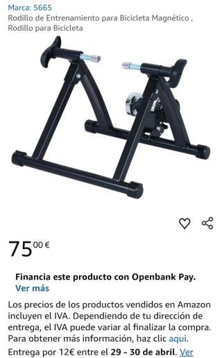 Rodillo Entrenamiento Bicicleta Magnético