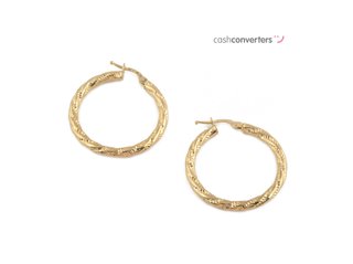 argollas oro 18k con circonita