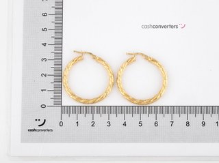 argollas oro 18k con circonita