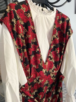 Vestido Rojo Floral - Ideal Primavera/Verano