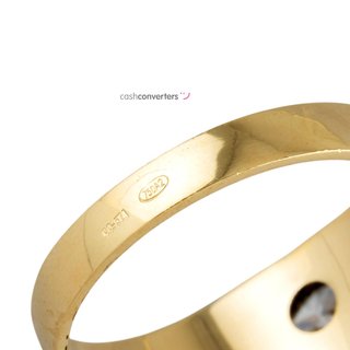 anillo oro 18k con piedra con circonita