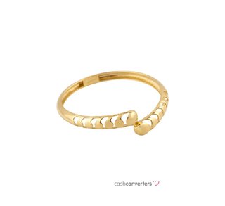 anillo oro 18k con circonita
