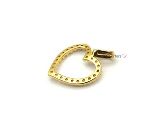 colgante oro 18k con circonita
