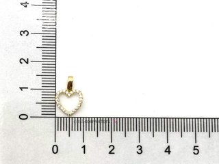 colgante oro 18k con circonita