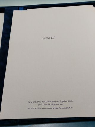 Facsímil “Cartas Autógrafas de Cristobal Colón en el Archivo General de Indias”