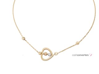 pulsera oro 18k con piedra con circonita