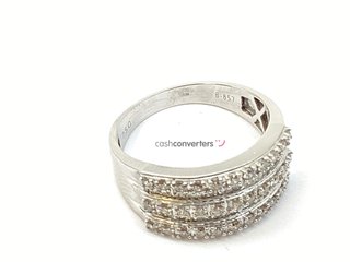 anillo oro 18k con piedra con diamante