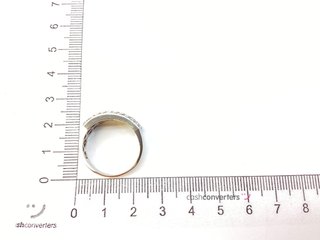 anillo oro 18k con piedra con diamante