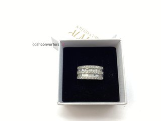 anillo oro 18k con piedra con diamante