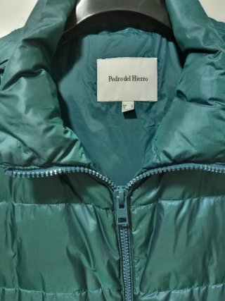 Parka Pedro del Hierro Verde Azulado Talla L