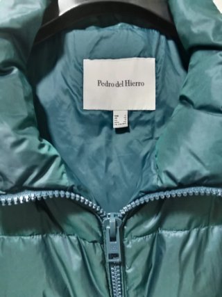Parka Pedro del Hierro Verde Azulado Talla L