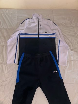 Conjunto Chándal Fila Blanco y Azul